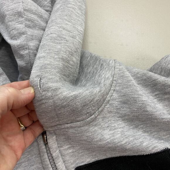 Aeropostale Hoodie Men Large Gray Full Zip 87 Logo Spellout Sweatshirt Retro Y2K - Picture 16 of 16